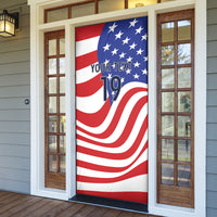 Custom United States Soccer Door Cover USA Stars and Stripes Style