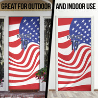 Custom United States Soccer Door Cover USA Stars and Stripes Style