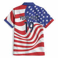 Custom United States Soccer Hawaiian Shirt USA Stars and Stripes Style