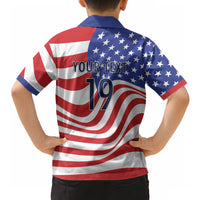 Custom United States Soccer Hawaiian Shirt USA Stars and Stripes Style