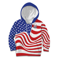 Custom United States Soccer Kid Hoodie USA Stars and Stripes Style