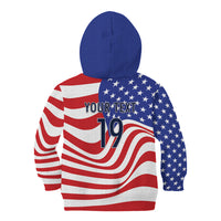 Custom United States Soccer Kid Hoodie USA Stars and Stripes Style