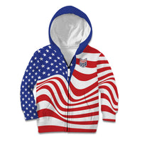 Custom United States Soccer Kid Hoodie USA Stars and Stripes Style