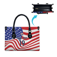 Custom United States Soccer Leather Bag USA Stars and Stripes Style
