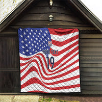 Custom United States Soccer Quilt USA Stars and Stripes Style