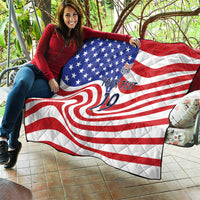 Custom United States Soccer Quilt USA Stars and Stripes Style