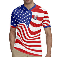 Custom United States Soccer Rugby Jersey USA Stars and Stripes Style