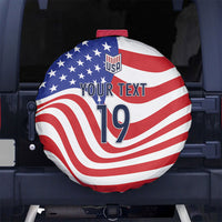 Custom United States Soccer Spare Tire Cover USA Stars and Stripes Style