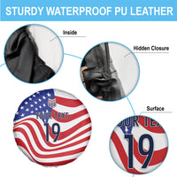 Custom United States Soccer Spare Tire Cover USA Stars and Stripes Style