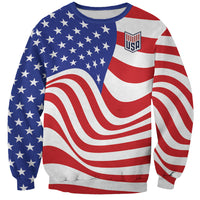 Custom United States Soccer Sweatshirt USA Stars and Stripes Style