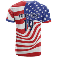 Custom United States Soccer T Shirt USA Stars and Stripes Style