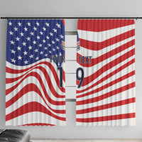 Custom United States Soccer Window Curtain USA Stars and Stripes Style