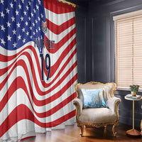 Custom United States Soccer Window Curtain USA Stars and Stripes Style