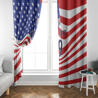 Custom United States Soccer Window Curtain USA Stars and Stripes Style