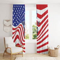 Custom United States Soccer Window Curtain USA Stars and Stripes Style