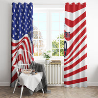 Custom United States Soccer Window Curtain USA Stars and Stripes Style