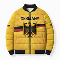 Custom Germany Heritage Eagle Bomber Puffer Jacket German Eagle with Flag Design - Wonder Print Shop