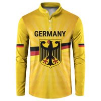 Custom Germany Heritage Eagle Button Sweatshirt German Eagle with Flag Design - Wonder Print Shop
