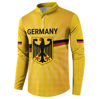 Custom Germany Heritage Eagle Button Sweatshirt German Eagle with Flag Design - Wonder Print Shop