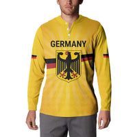 Custom Germany Heritage Eagle Button Sweatshirt German Eagle with Flag Design - Wonder Print Shop