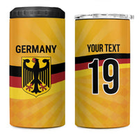 Custom Germany Heritage Eagle 4 in 1 Can Cooler Tumbler German Eagle with Flag Design - Wonder Print Shop