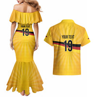 Custom Germany Heritage Eagle Couples Matching Mermaid Dress and Hawaiian Shirt German Eagle with Flag Design - Wonder Print Shop