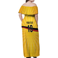 Custom Germany Heritage Eagle Family Matching Off Shoulder Maxi Dress and Hawaiian Shirt German Eagle with Flag Design - Wonder Print Shop