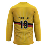 Custom Germany Heritage Eagle Hockey Jersey German Eagle with Flag Design - Wonder Print Shop