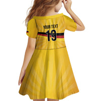 Custom Germany Heritage Eagle Kid Short Sleeve Dress German Eagle with Flag Design - Wonder Print Shop