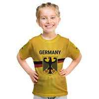 Custom Germany Heritage Eagle Kid T Shirt German Eagle with Flag Design - Wonder Print Shop