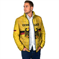 Custom Germany Heritage Eagle Padded Jacket German Eagle with Flag Design - Wonder Print Shop