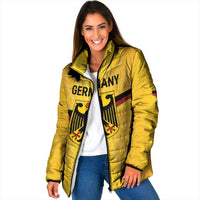 Custom Germany Heritage Eagle Padded Jacket German Eagle with Flag Design - Wonder Print Shop
