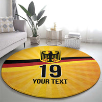 Custom Germany Heritage Eagle Round Carpet German Eagle with Flag Design - Wonder Print Shop
