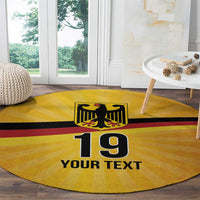 Custom Germany Heritage Eagle Round Carpet German Eagle with Flag Design - Wonder Print Shop