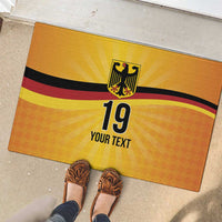 Custom Germany Heritage Eagle Rubber Doormat German Eagle with Flag Design - Wonder Print Shop