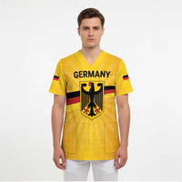 Custom Germany Heritage Eagle Scrub Top German Eagle with Flag Design - Wonder Print Shop
