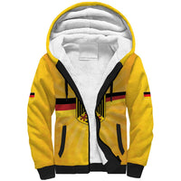 Custom Germany Heritage Eagle Sherpa Hoodie German Eagle with Flag Design - Wonder Print Shop