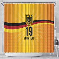 Custom Germany Heritage Eagle Shower Curtain German Eagle with Flag Design - Wonder Print Shop