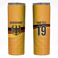 Custom Germany Heritage Eagle Skinny Tumbler German Eagle with Flag Design - Wonder Print Shop