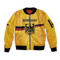 Custom Germany Heritage Eagle Sleeve Zip Bomber Jacket German Eagle with Flag Design - Wonder Print Shop
