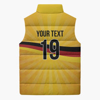 Custom Germany Heritage Eagle Sleeveless Puffer Jacket German Eagle with Flag Design - Wonder Print Shop