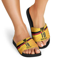 Custom Germany Heritage Eagle Slide Sandals German Eagle with Flag Design - Wonder Print Shop
