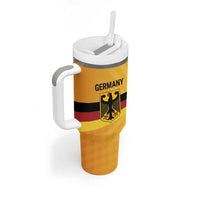 Custom Germany Heritage Eagle Tumbler With Handle German Eagle with Flag Design - Wonder Print Shop