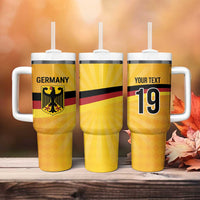 Custom Germany Heritage Eagle Tumbler With Handle German Eagle with Flag Design - Wonder Print Shop
