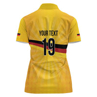 Custom Germany Heritage Eagle Women Polo Shirt German Eagle with Flag Design - Wonder Print Shop