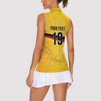 Custom Germany Heritage Eagle Women Sleeveless Polo Shirt German Eagle with Flag Design - Wonder Print Shop