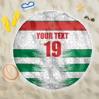 Custom Morocco Football Beach Blanket Road To Football Glory - Wonder Print Shop