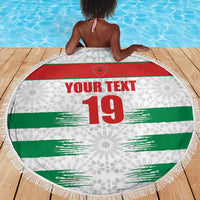 Custom Morocco Football Beach Blanket Road To Football Glory - Wonder Print Shop