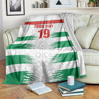 Custom Morocco Football Blanket Road To Football Glory - Wonder Print Shop