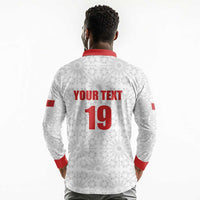 Custom Morocco Football Long Sleeve Polo Shirt Road To Football Glory - Wonder Print Shop